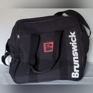 Brunswick Bowling Ball Bag Tote w/Storage Pocket Handles Shoulder Strap - EUC